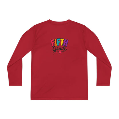 Fifth Grade Youth Long Sleeve Tee — Colorful Back-to-School Shirt