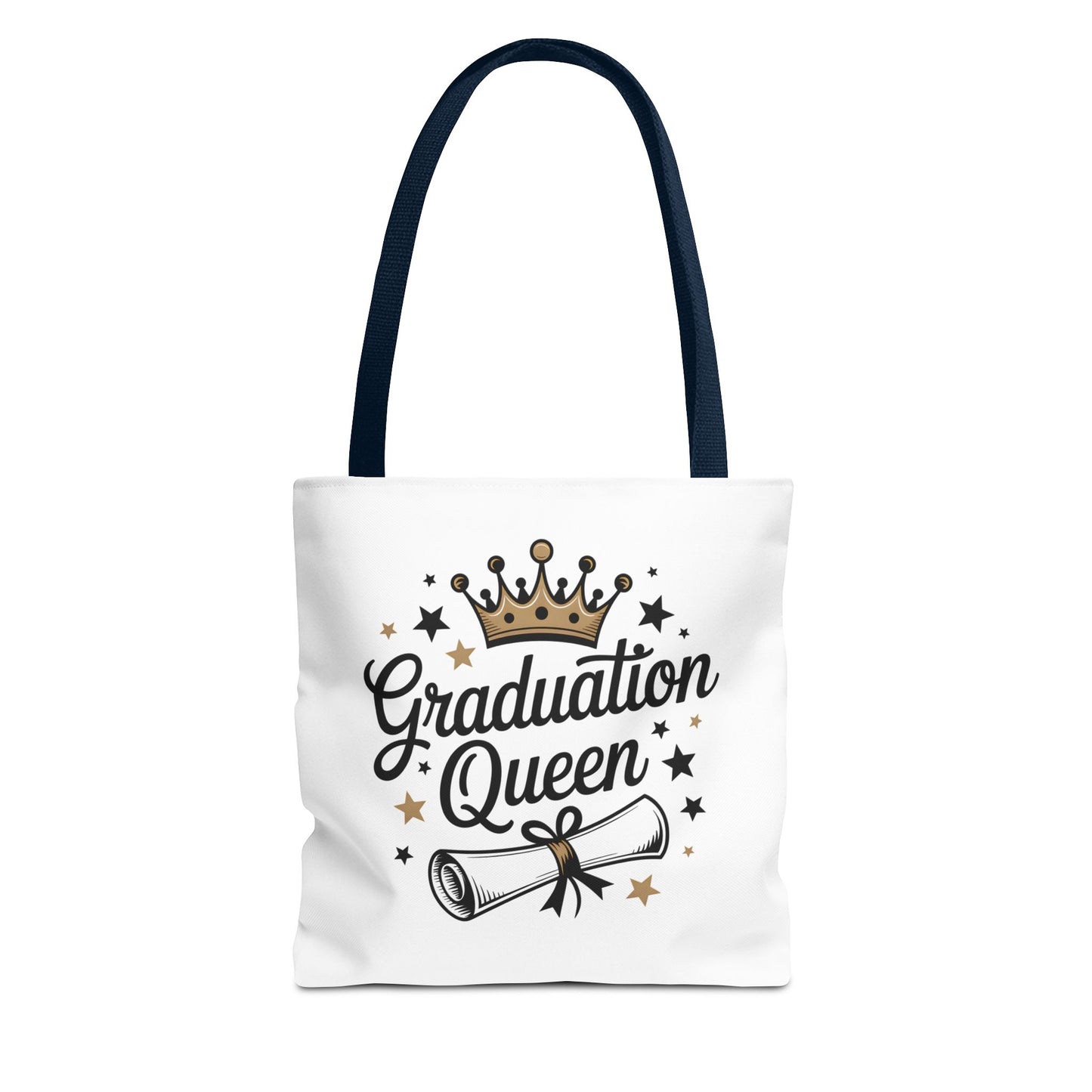 Graduation Queen Tote Bag – Crown & Diploma Commencement Gift