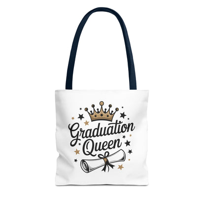 Graduation Queen Tote Bag – Crown & Diploma Commencement Gift