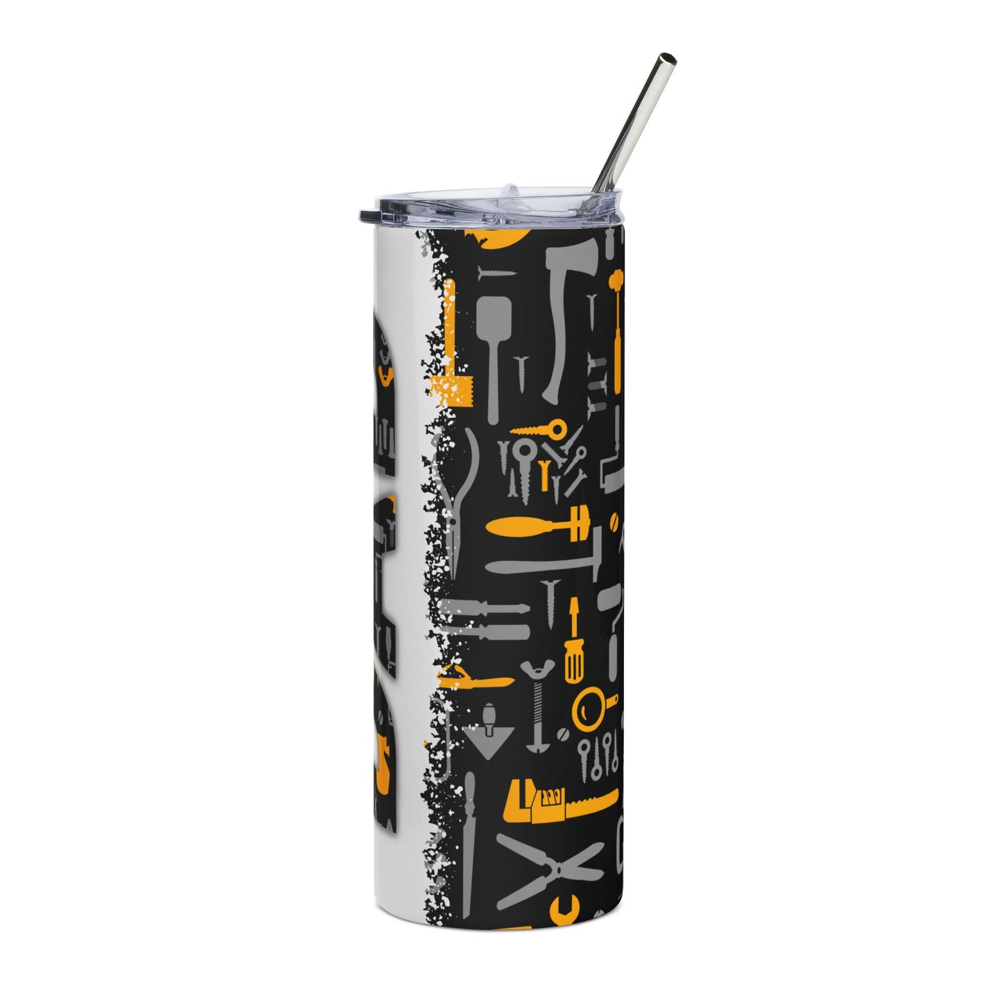 Tool Pattern 20oz Stainless Steel Tumbler — Construction Mechanic Gift