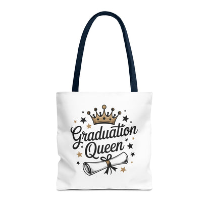 Graduation Queen Tote Bag – Crown & Diploma Commencement Gift