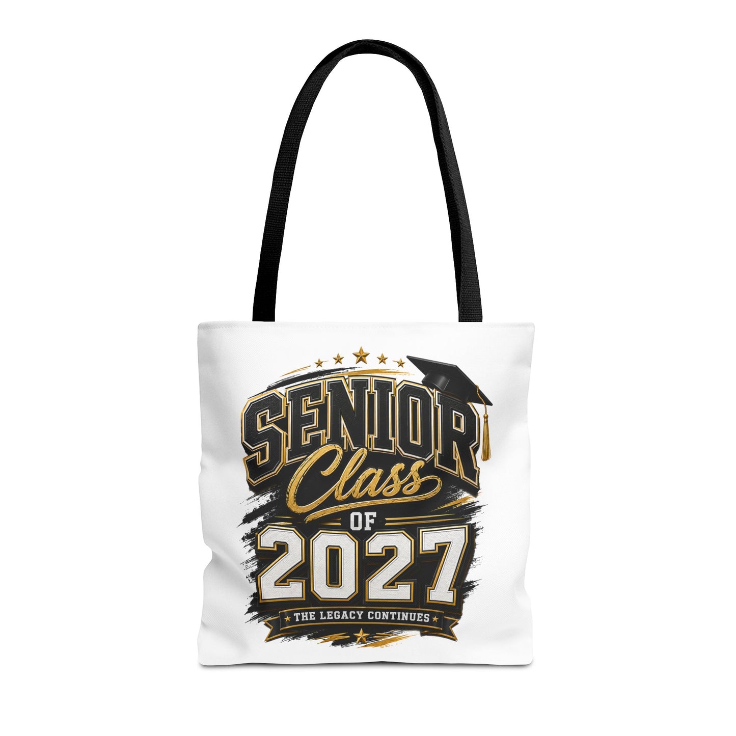 Senior Class of 2027 Tote Bag – Graduation Gift Tote with Cap Graphic