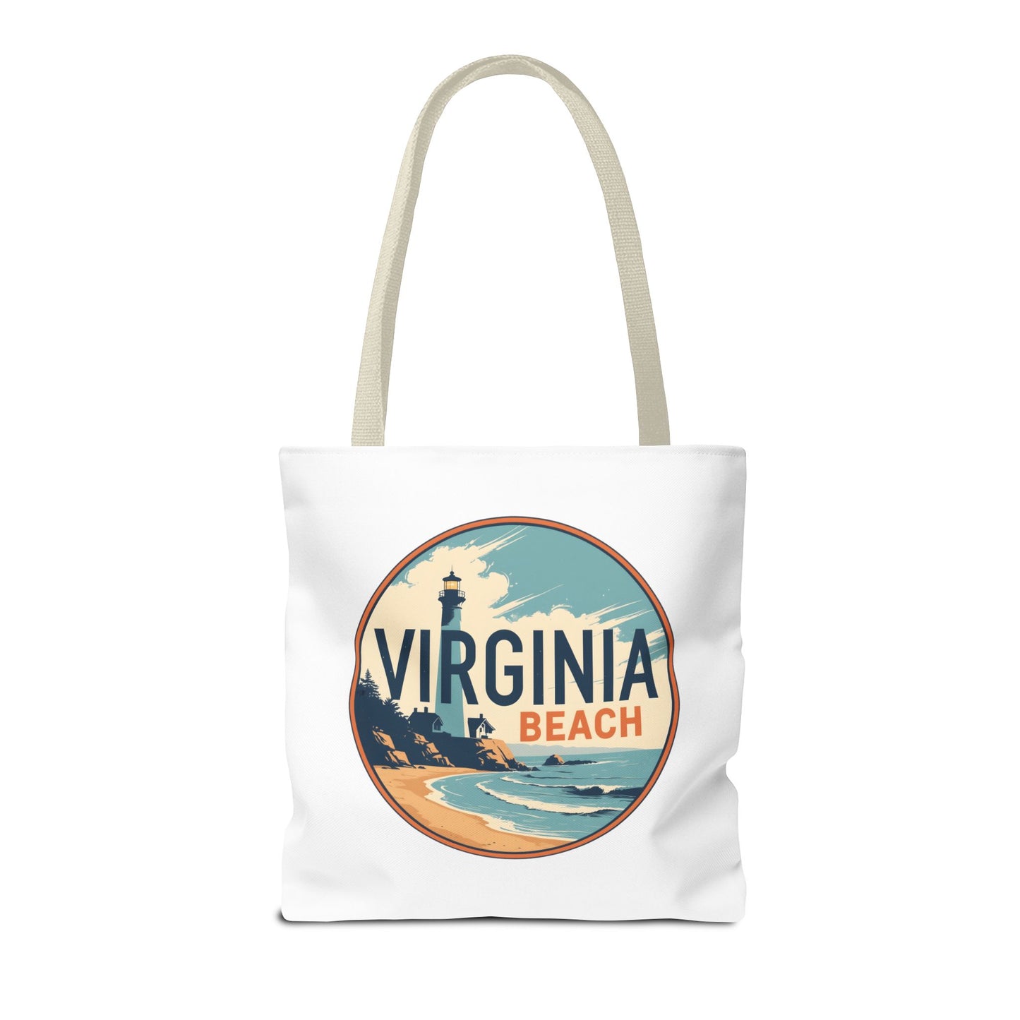 Virginia Beach Vintage Lighthouse Tote Bag