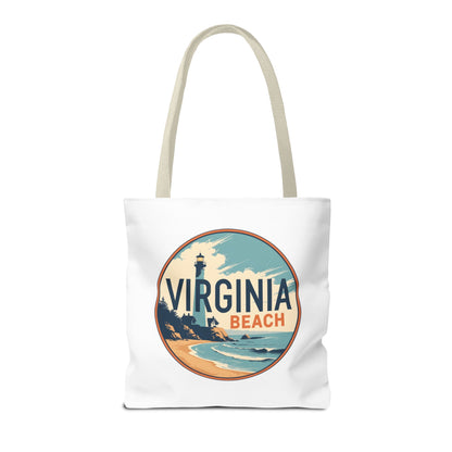 Virginia Beach Vintage Lighthouse Tote Bag
