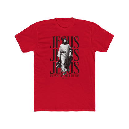 Jesus Typography Graphic Tee — "The Way The Truth The Life" Christian T‑Shirt