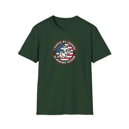 I Served My Country US Marines Veteran T-Shirt
