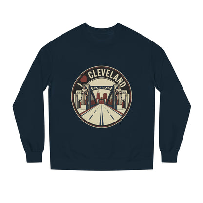 Cleveland Skyline Sweatshirt — I  Cleveland Retro City Crewneck