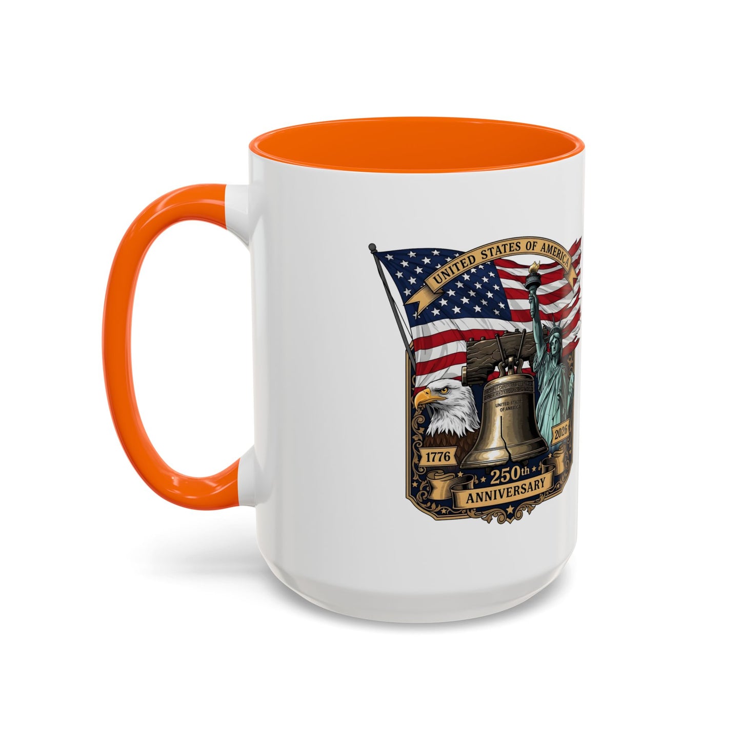 Liberty Anniversary Coffee Mug — 250th USA Celebration Accent Mug