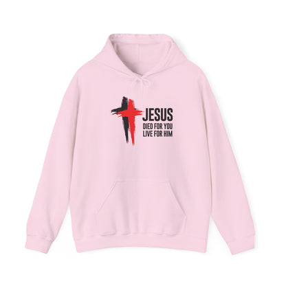 "Jesus Died For You, Live For Him" Hoodie