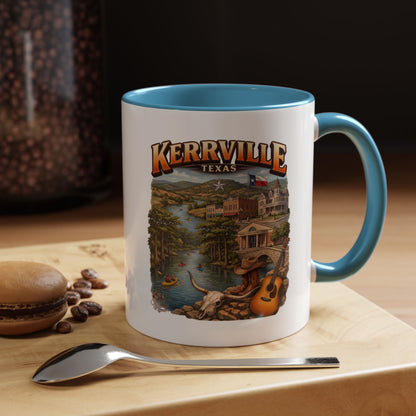 Kerrville Texas Souvenir Coffee Mug — Scenic Riverfront Design (11/15oz)