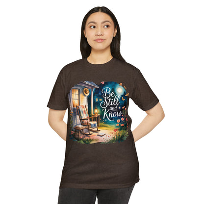 Be Still and Know T-Shirt — Cozy Porch & Moonlight Faith Tee