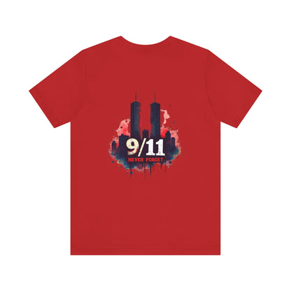 9/11 Never Forget T-Shirt — World Trade Center Memorial Tee