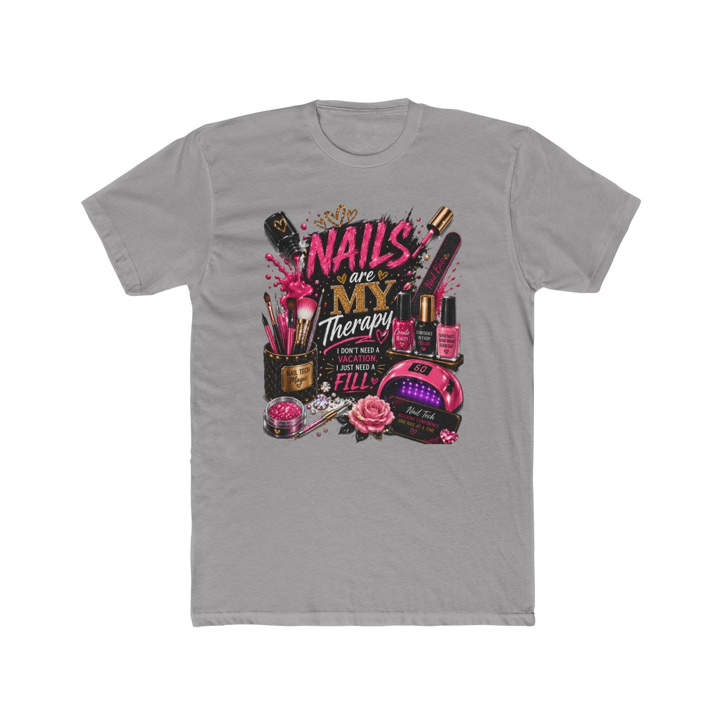 Nails Are My Therapy T-Shirt — Nail Tech & Manicurist Graphic Tee