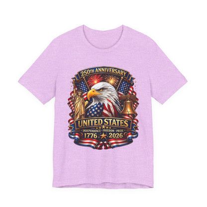 Independence 250th Eagle T-Shirt – United States 1776-2026 Centennial Graphic Tee