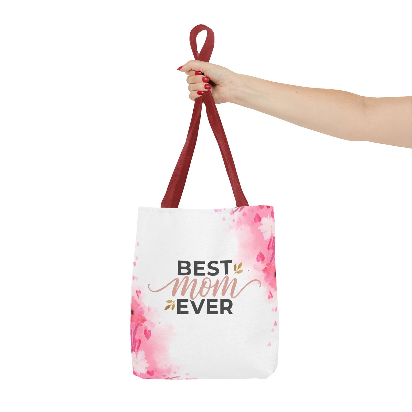Best Mom Ever Floral Tote Bag