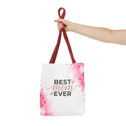 Best Mom Ever Floral Tote Bag