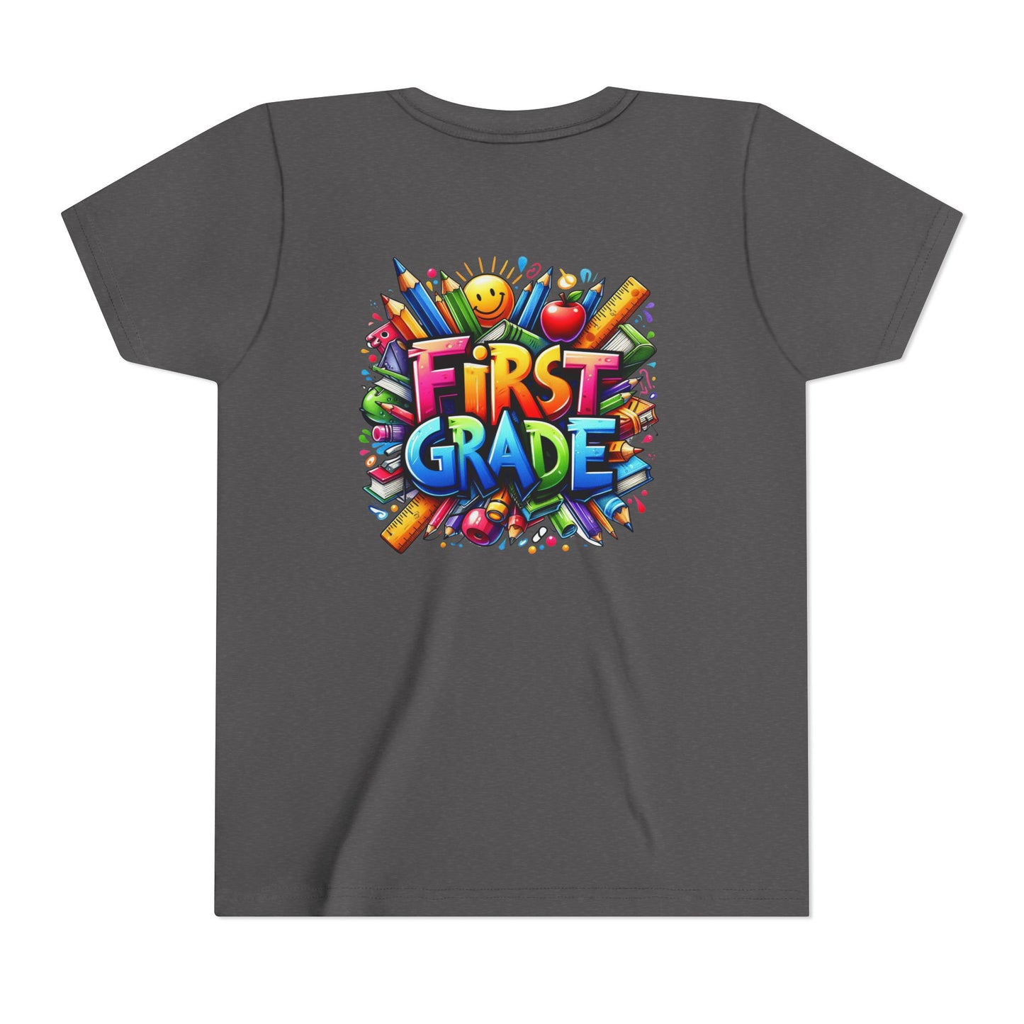 First Grade Kids Tee — Colorful Back-to-School Shirt for Boys & Girls