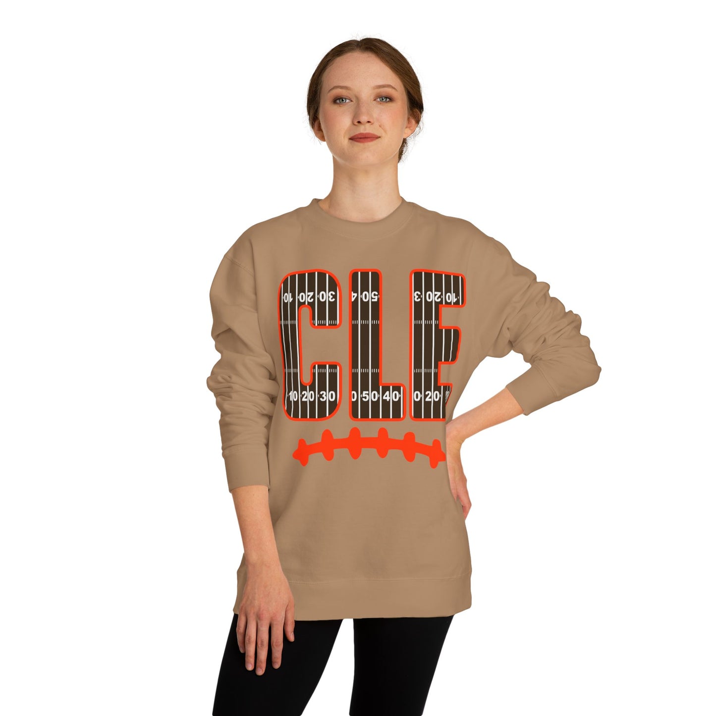 CLE Football Field Crewneck Sweatshirt