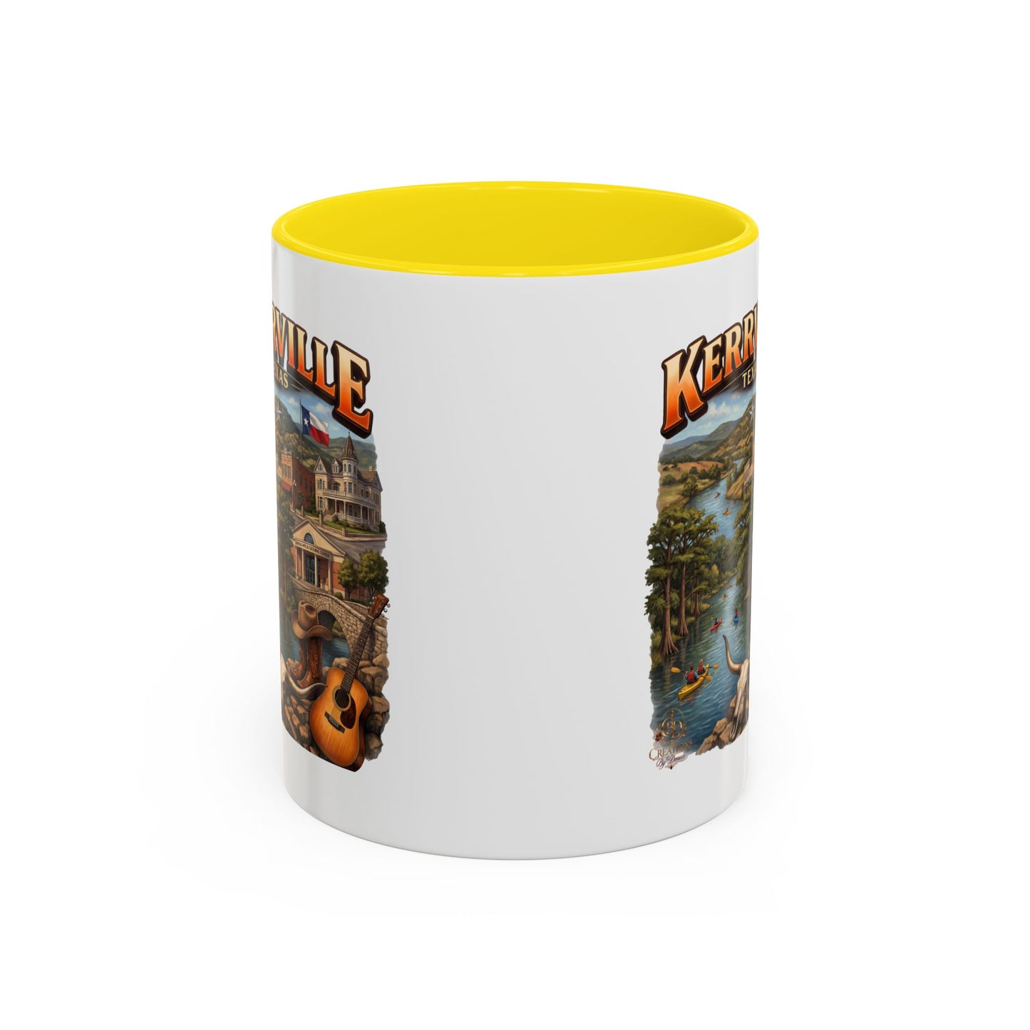 Kerrville Texas Souvenir Coffee Mug — Scenic Riverfront Design (11/15oz)