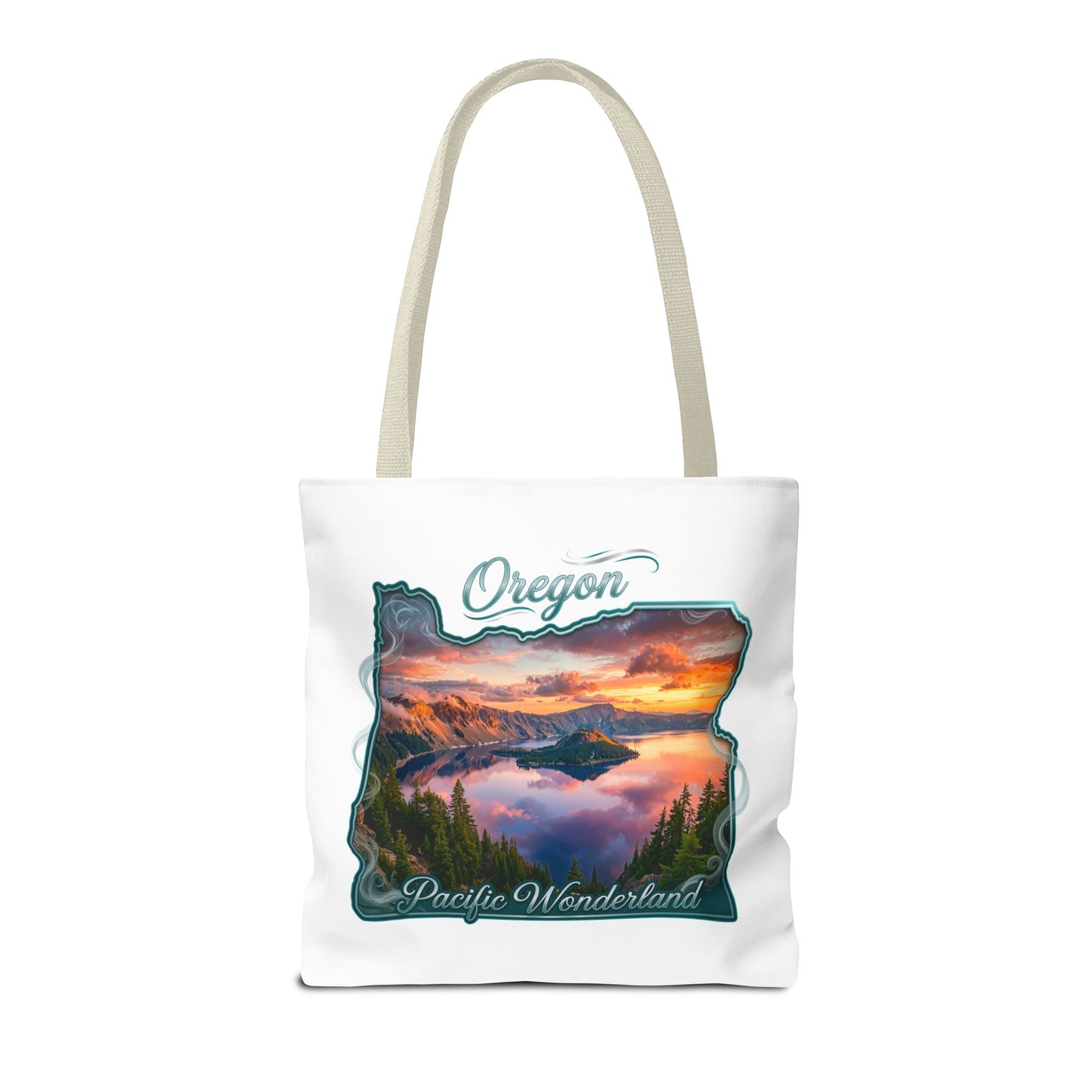 Oregon Scenic Tote Bag — 'Pacific Wonderland' Sunset Landscape Tote
