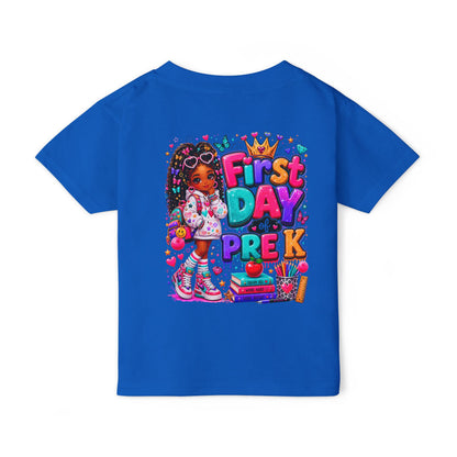 Toddler T-Shirt — "First Day of Pre-K" Colorful Back-to-School Graphic