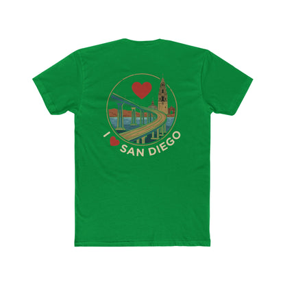 I Heart San Diego Crew Tee — Vintage Bridge & Tower Graphic