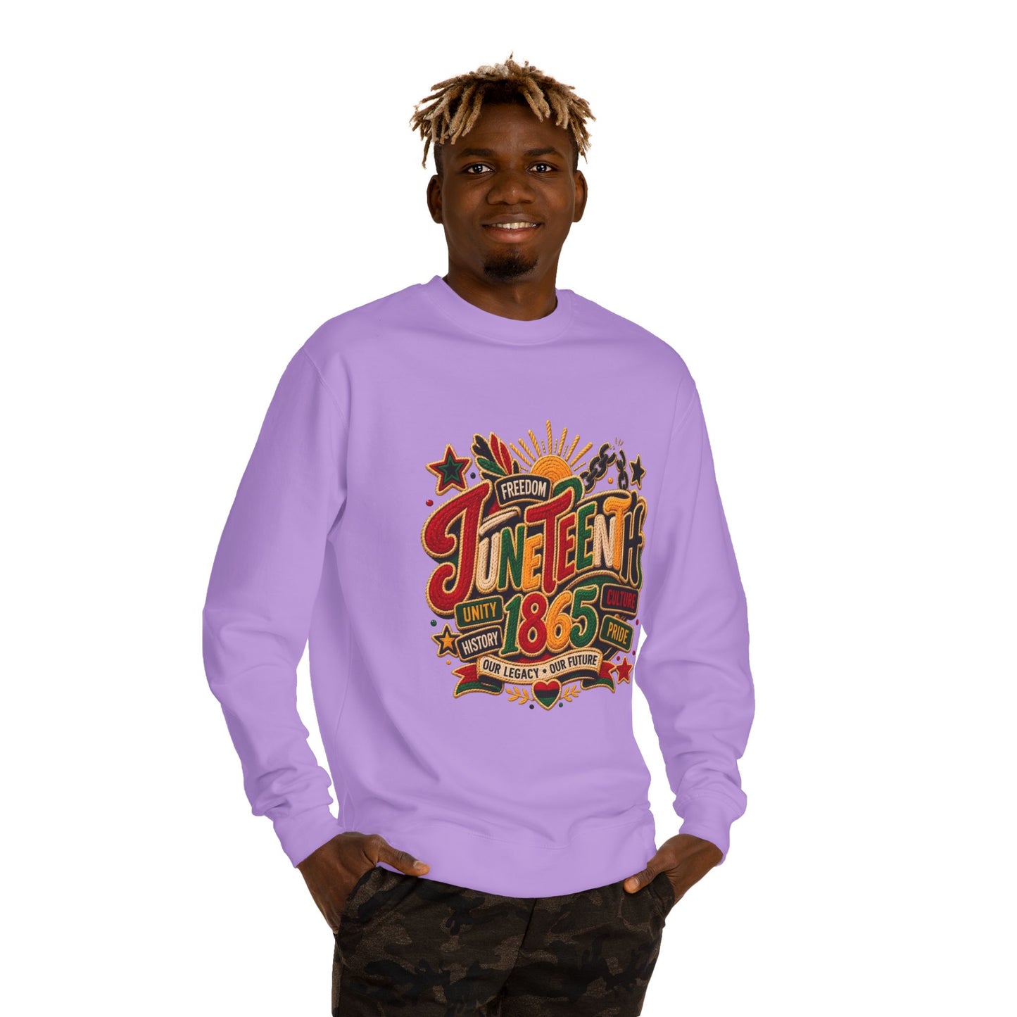 Juneteenth 1865 Sweatshirt — Unity, Freedom & Pride Crewneck