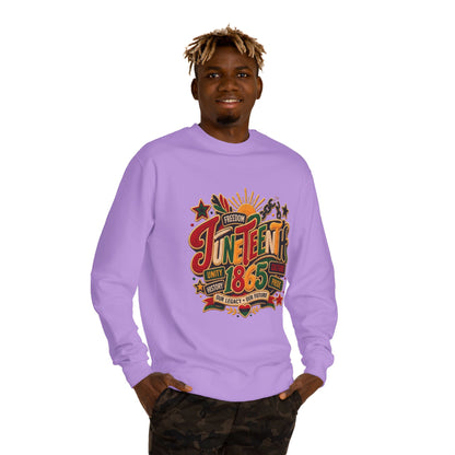 Juneteenth 1865 Sweatshirt — Unity, Freedom & Pride Crewneck