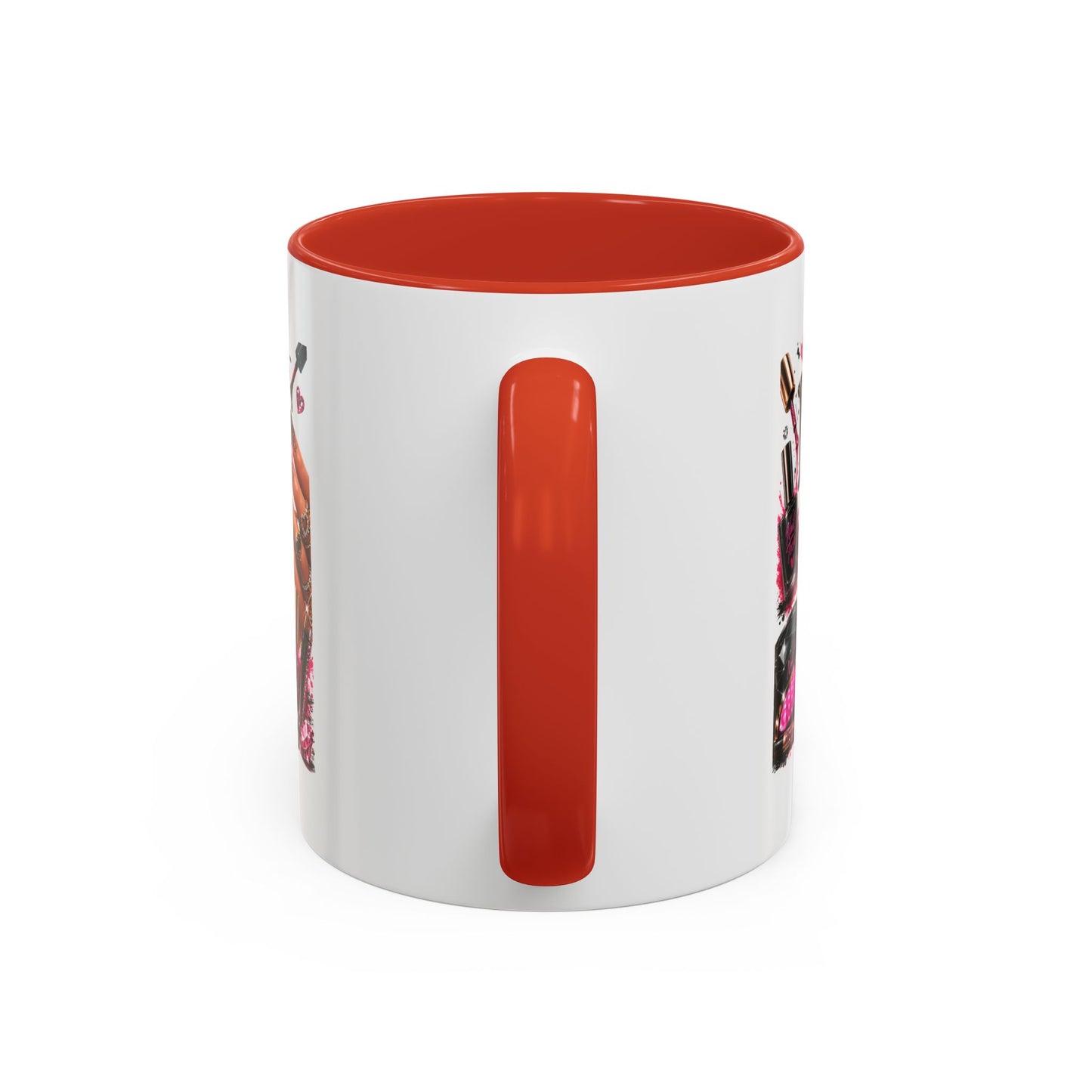 Nails Speak Louder Than Words Accent Coffee Mug — Pink Manicure Beauty Gift (11/15oz)