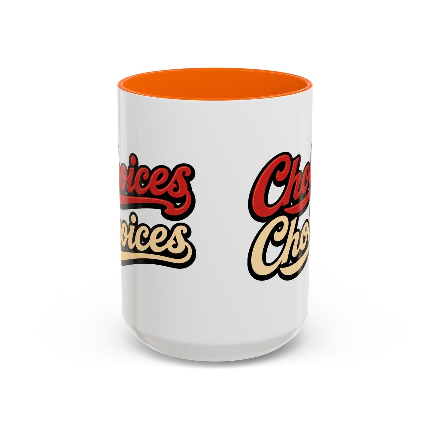 Choices Retro Accent Coffee Mug — Vintage Script 11/15oz