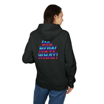 OK. Now What! Hoodie — Retro 3D Text Graphic Pullover