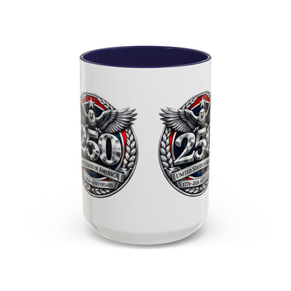 250th USA Bicentennial Eagle Coffee Mug — 1776–2026 Anniversary Accent Mug