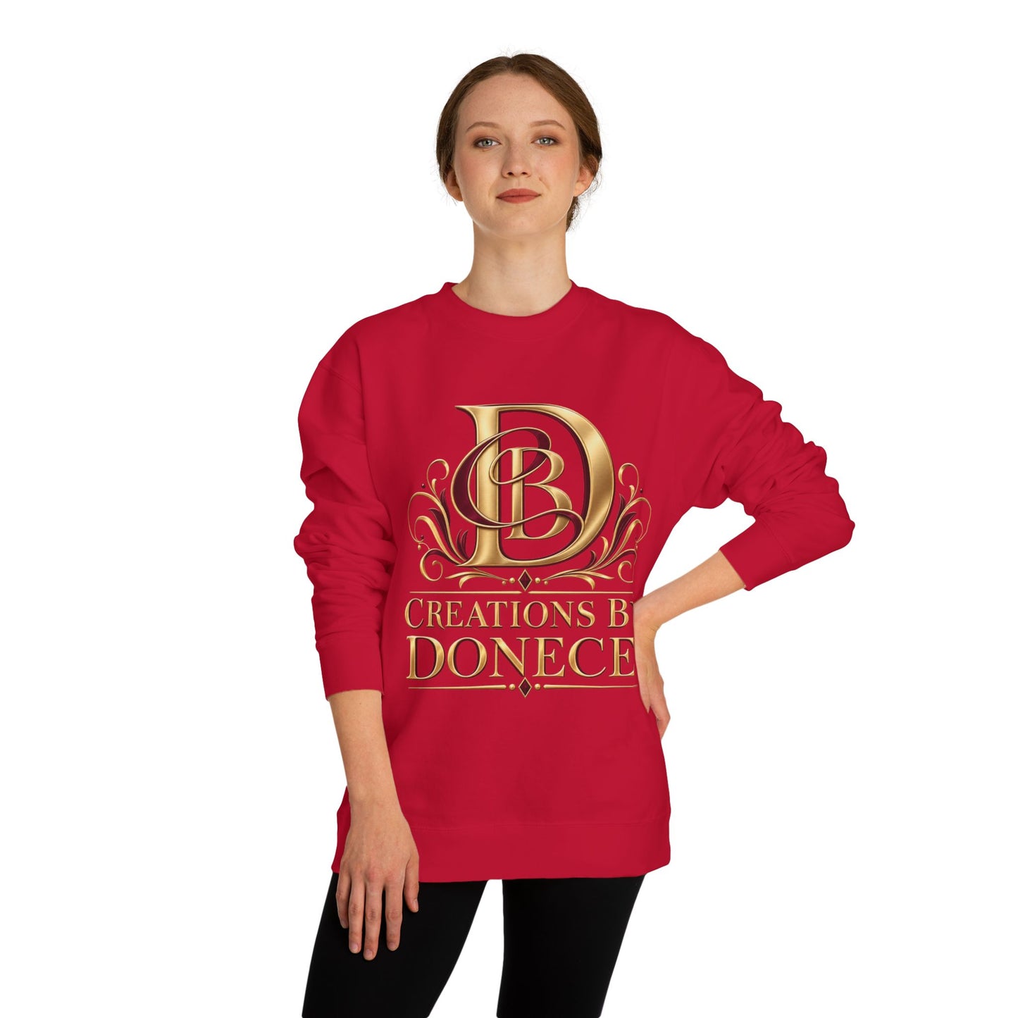 Crewneck Sweatshirt — Creations By Donece Gold Monogram Logo