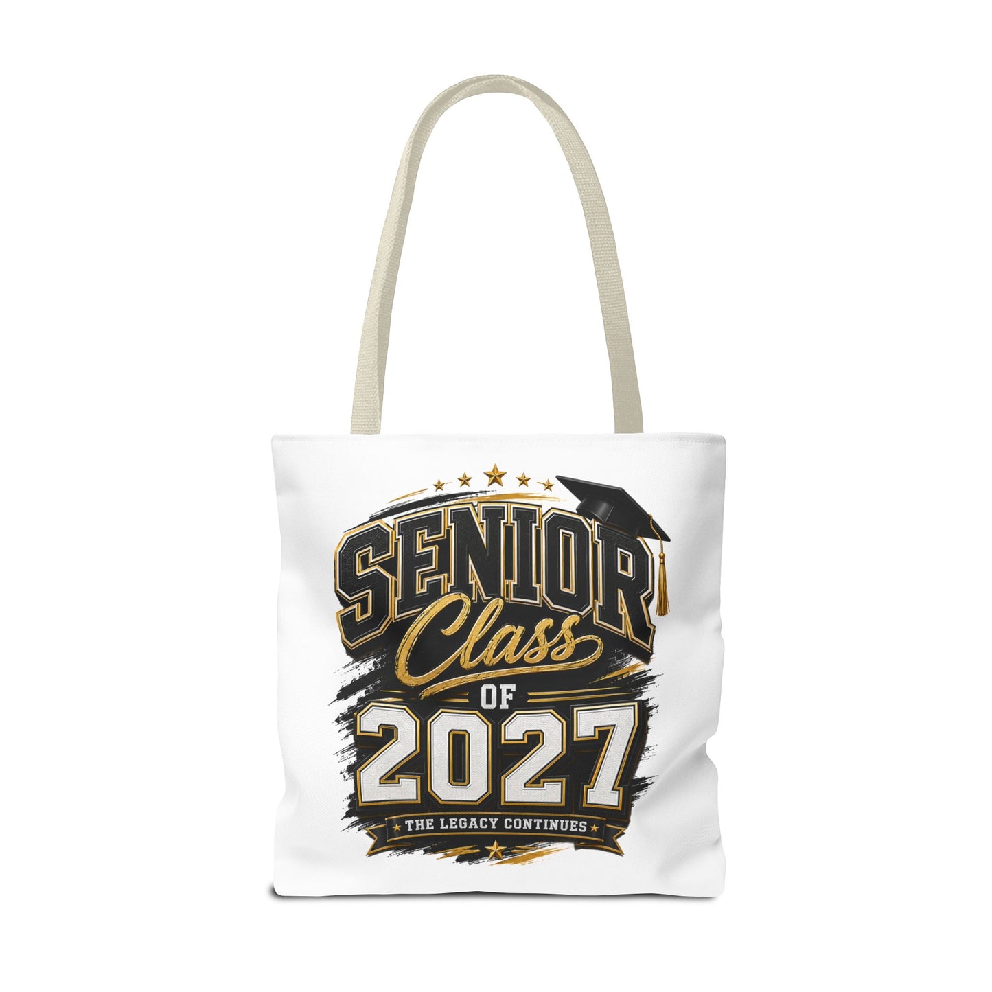 Senior Class of 2027 Tote Bag – Graduation Gift Tote with Cap Graphic