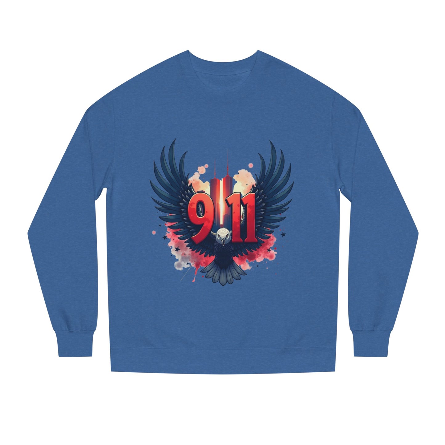 9/11 Memorial Sweatshirt – Eagle Wings Tribute Crewneck