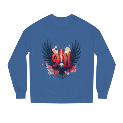 9/11 Memorial Sweatshirt – Eagle Wings Tribute Crewneck