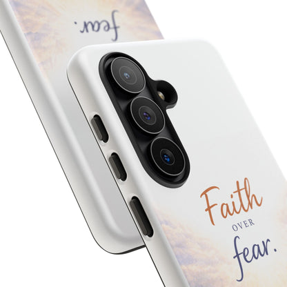 Faith Over Fear Phone Case — Inspirational Christian iPhone Cover