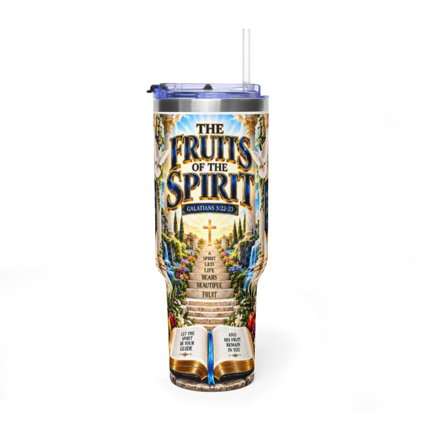 Fruits of the Spirit 40oz Vacuum Tumbler