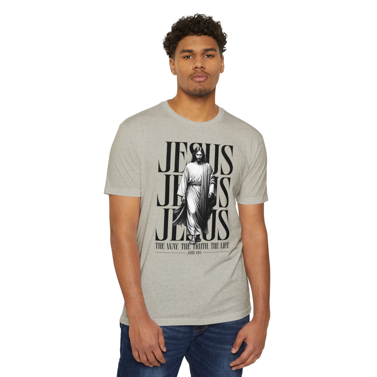 Jesus Graphic T‑Shirt — The Way The Truth The Life Faith Tee