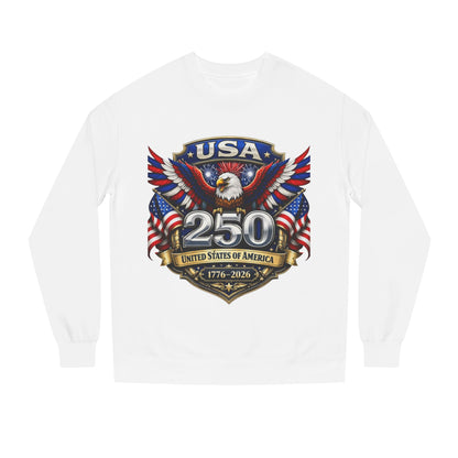 USA 250th Anniversary Sweatshirt — Patriotic Eagle 1776–2026 Crewneck