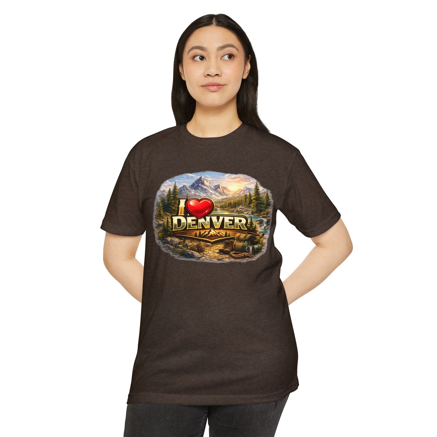 I  Denver Scenic Tee — Colorado Mountains & River Souvenir T-Shirt
