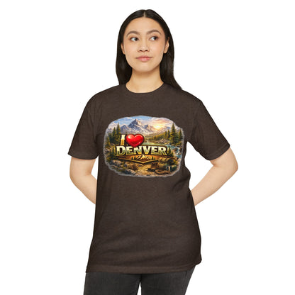 I  Denver Scenic Tee — Colorado Mountains & River Souvenir T-Shirt