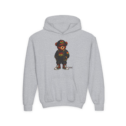 Youth Bear Hoodie — 'Follow Your History' Streetwear Kids Sweatshirt