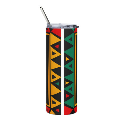 Juneteenth Stainless Steel Tumbler — 20oz Black Power Fist Travel Cup