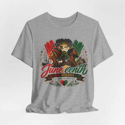 Juneteenth Celebration Tee — Freedom Resilience Juneteenth Graphic Shirt