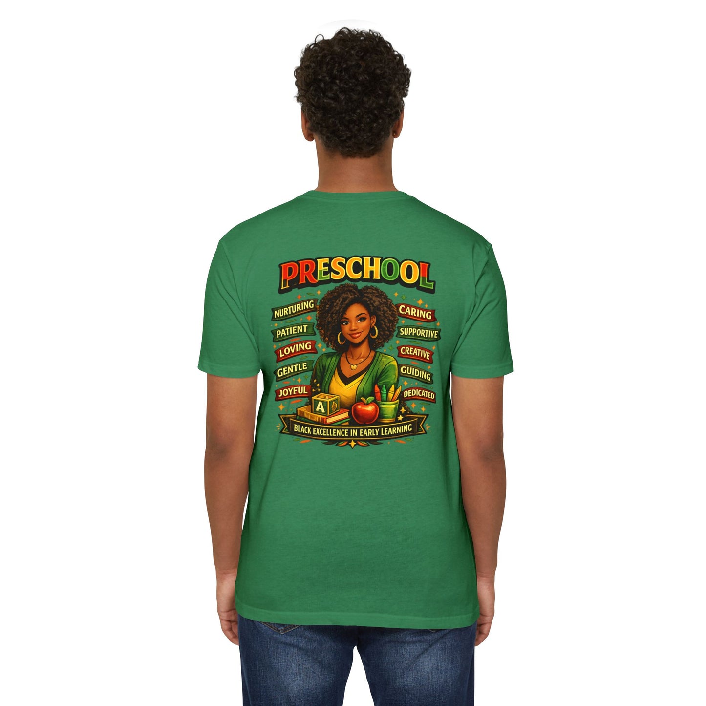 Preschool Teacher T-Shirt – "Black Excellence in Early Learning" Graphic Tee