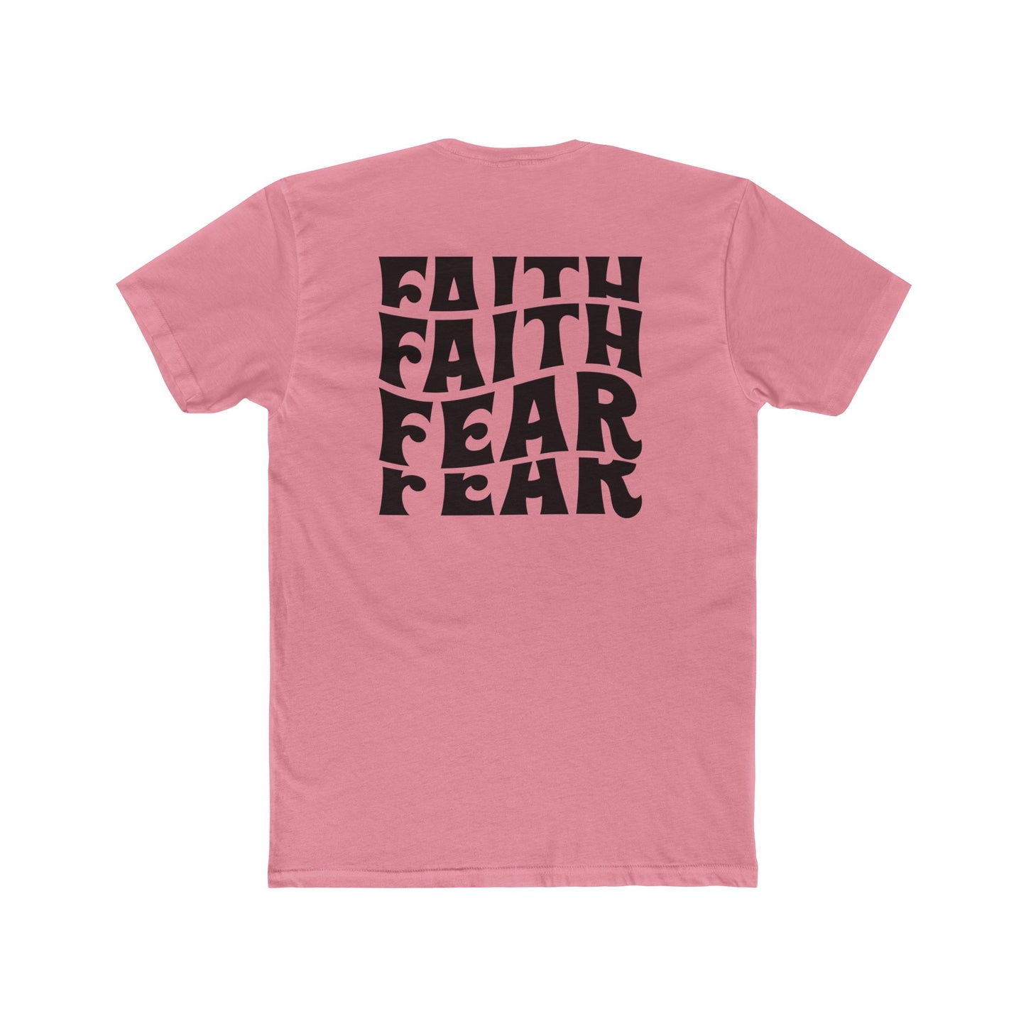 Faith Over Fear T‑Shirt — Bold Retro Typography Spiritual Tee