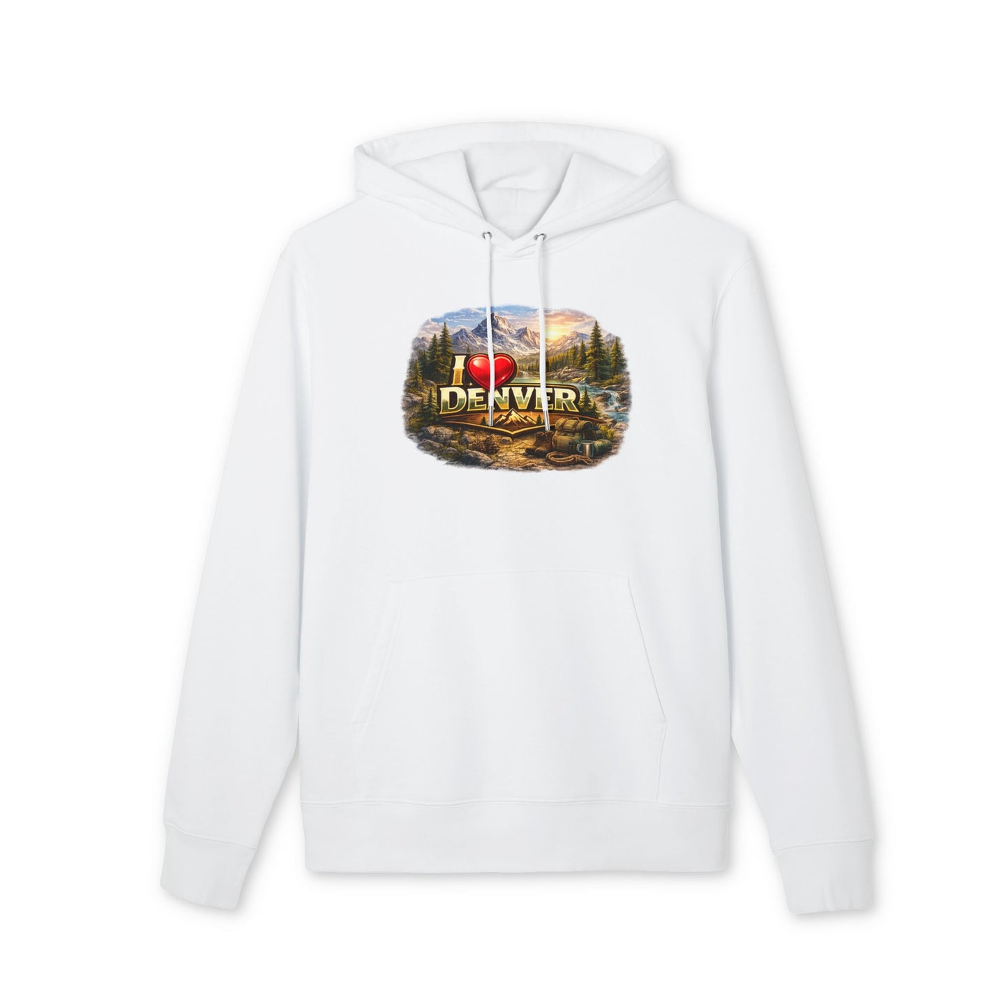 Denver Scenic Hoodie - I  Denver Mountain Landscape Pullover