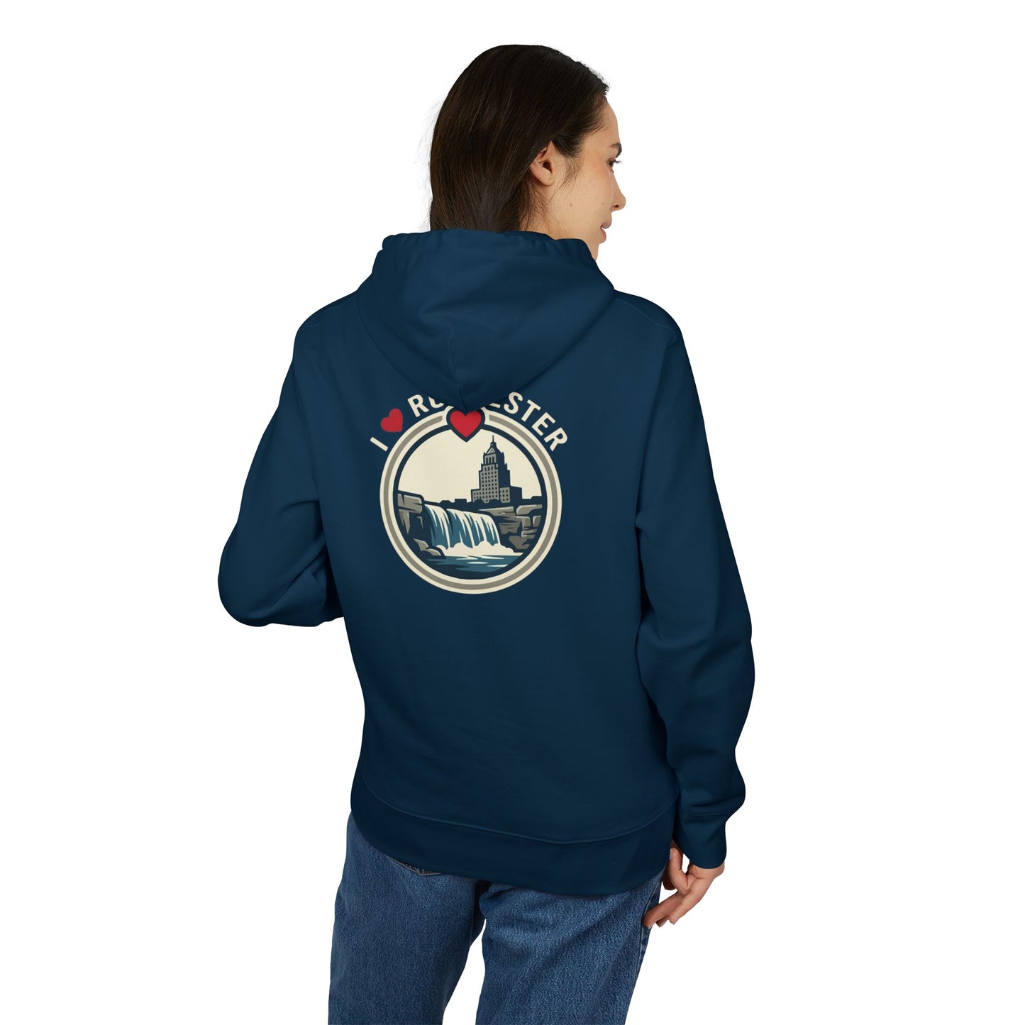 Hoodie — I  Rochester Retro Waterfall Graphic