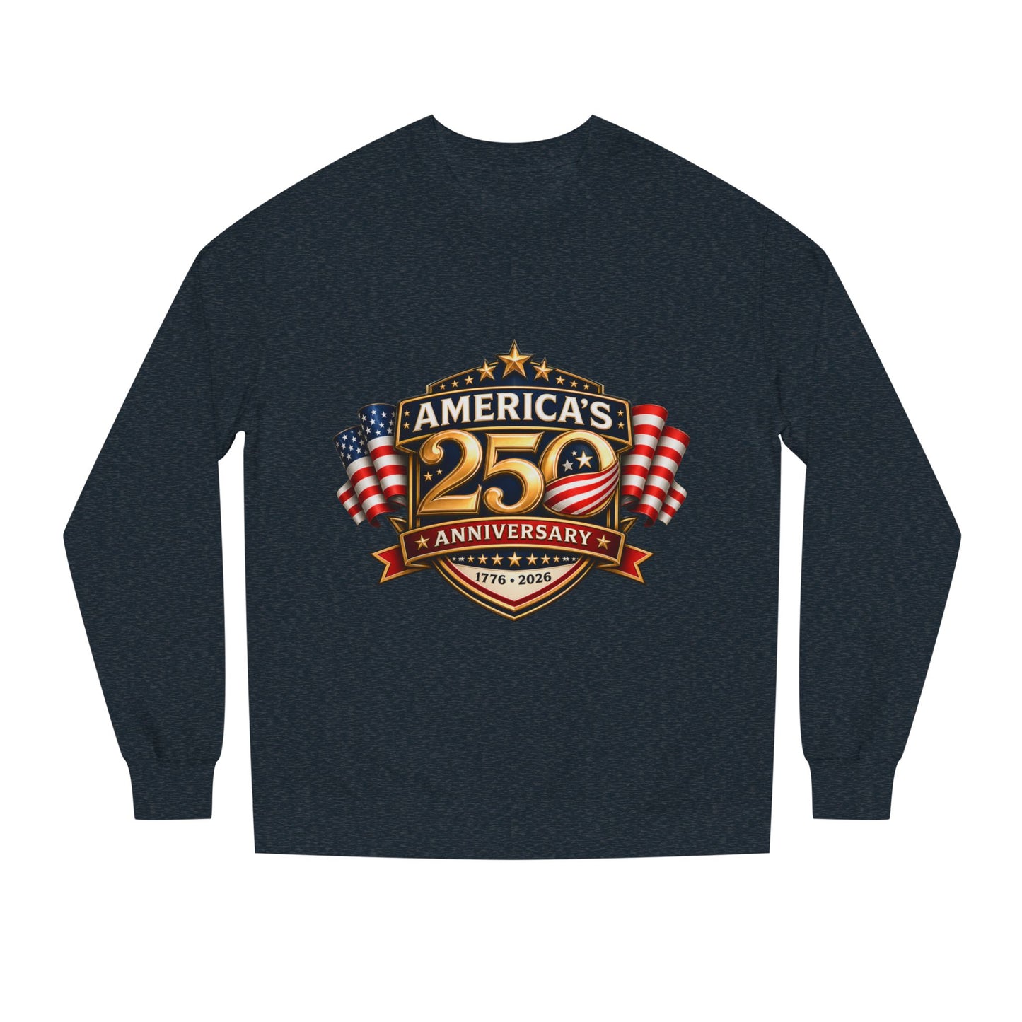 America's 25th Anniversary Sweatshirt — Patriotic USA Flag Crewneck (1776–2026)